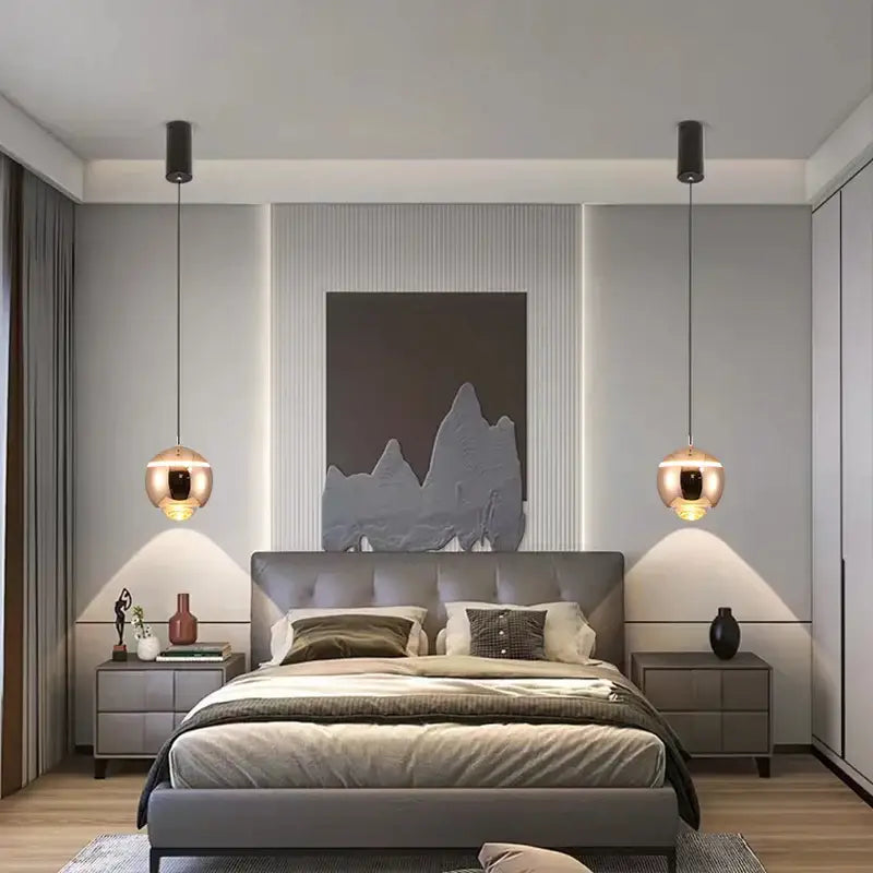 DecorBites™ Ball Pendant Lights for Bedroom, Dining Room, and Kitchen Island