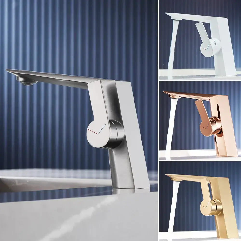 Modern matte black basin faucet bathroom single handle mixer tap