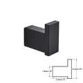 DecorBites™ Black Bathroom Hardware Set: Robe Hook, Towel Rail, Rack, Shelf, Tissue Holder & More