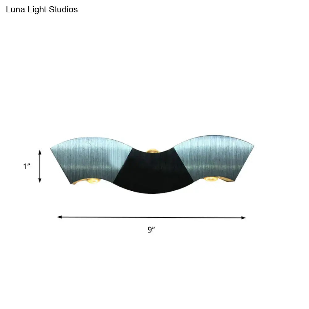 DecorBites™ Contemporary Aluminum Wall Mounted LED Sconce Light in Silver Finish with Warm/White Lighting