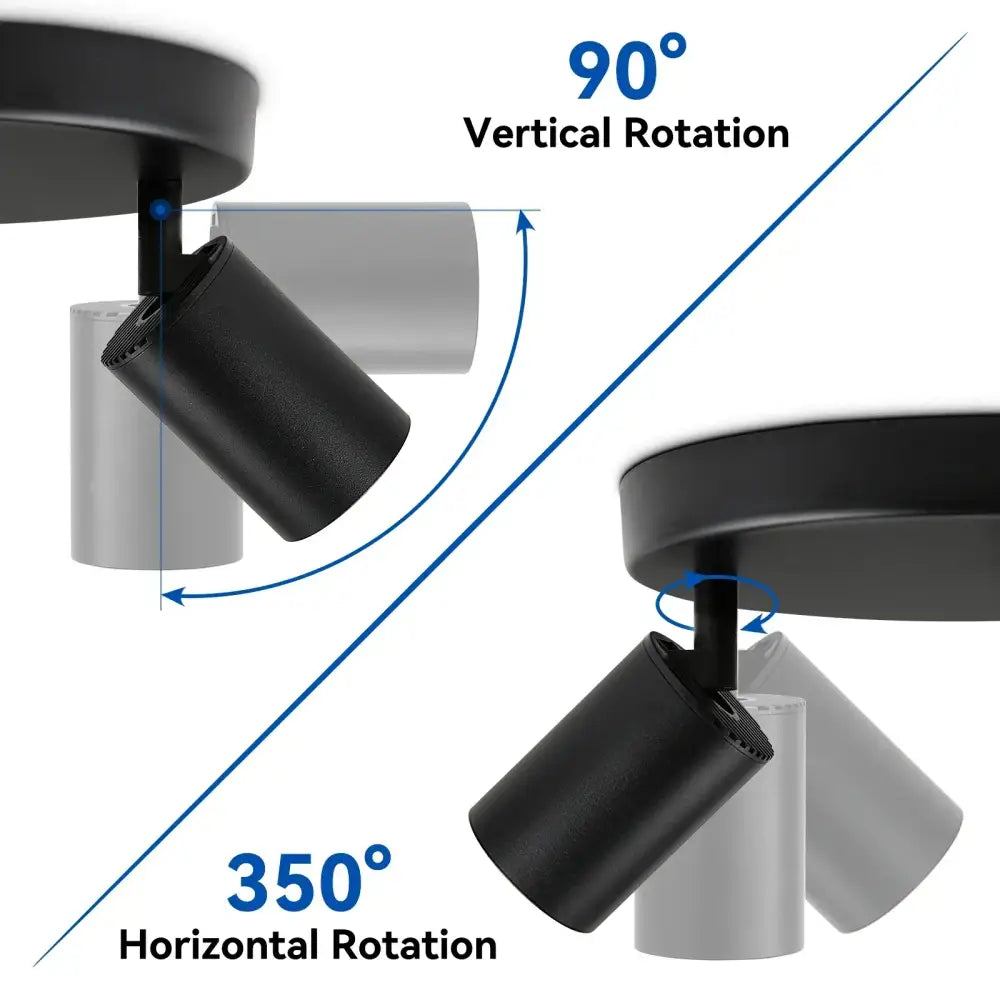DecorBites™ GU10 LED Ceiling Light: Modern Adjustable Spotlights Chandelier for Dining Rooms