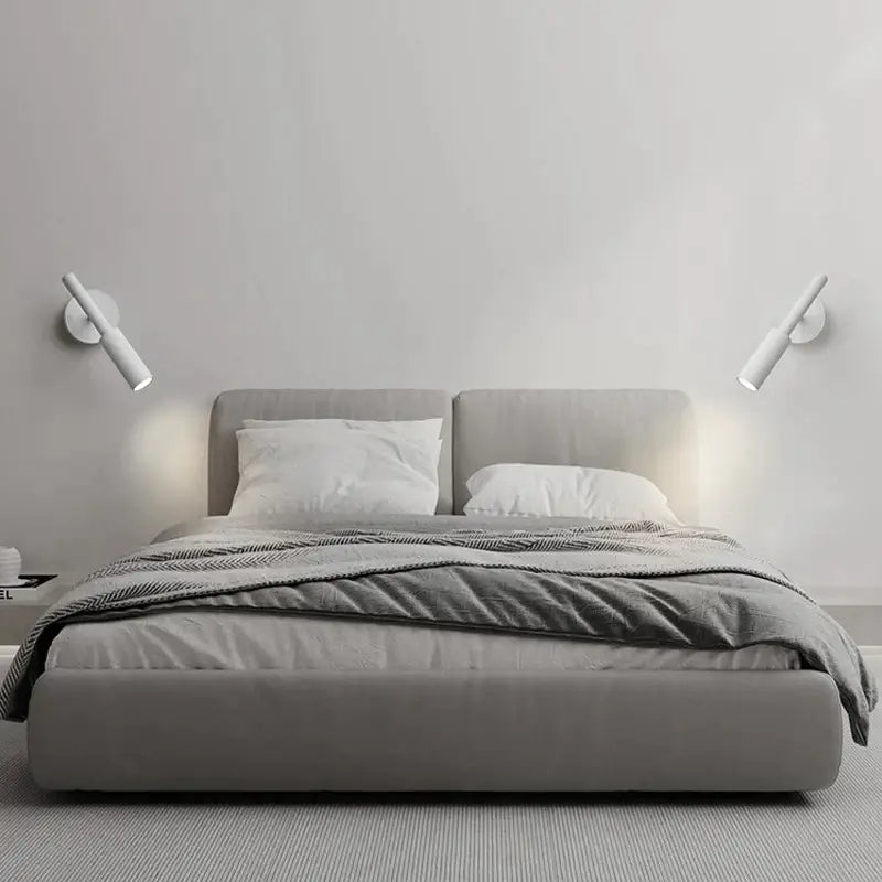 Modern matte black led wall lamp reading light – bedroom spotlight