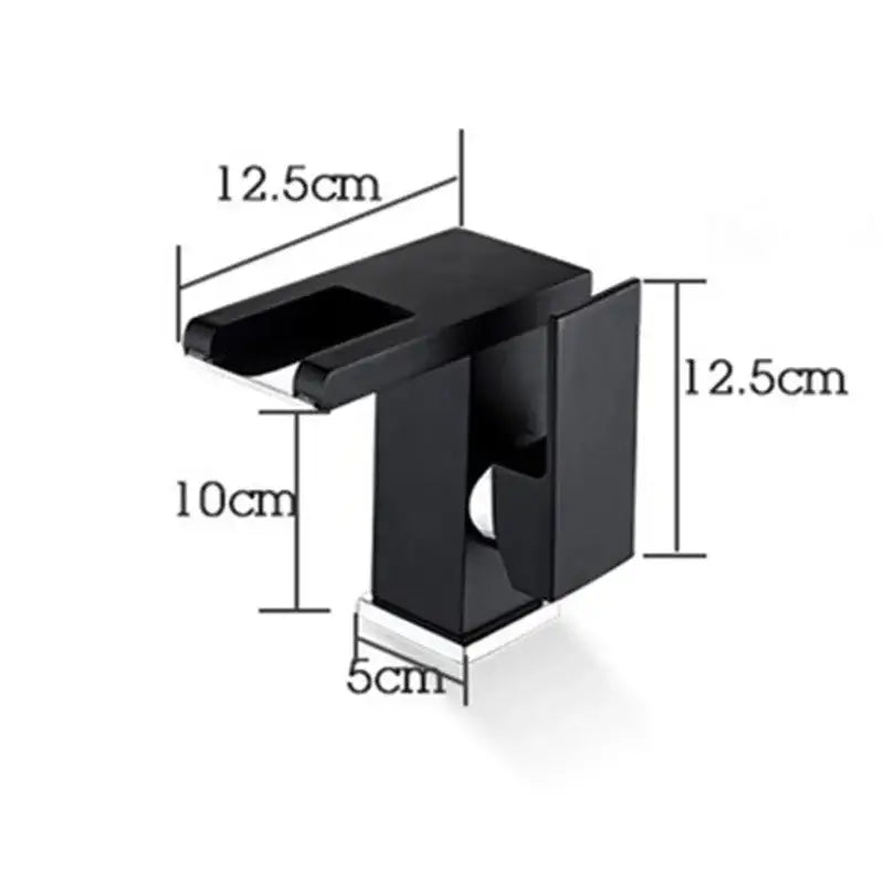 DecorBites™ LED Waterfall Basin Faucet - Single Handle Mixer Tap in White, Black, or Chrome
