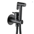 DecorBites™ Brass Bidet Faucet Single Cold Water Black Toilet Sprayer Valve Jet Set