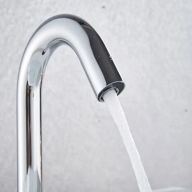 DecorBites™ Black Sensor Faucet Bathroom Sink Deck Mount Automatic Basin Faucet