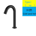 DecorBites™ Black Sensor Faucet Bathroom Sink Deck Mount Automatic Basin Faucet