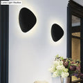 Modern matte black triangle wall lamp for corridor