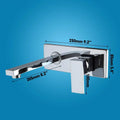 Modern matte black wall mounted basin faucet bathroom mixer