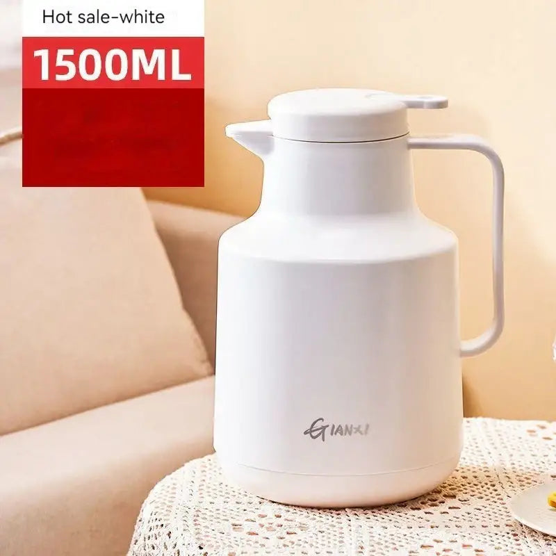 DecorBites™ 1.5L Thermal Insulation Vacuum Coffee Pot Glass Liner - Large Capacity