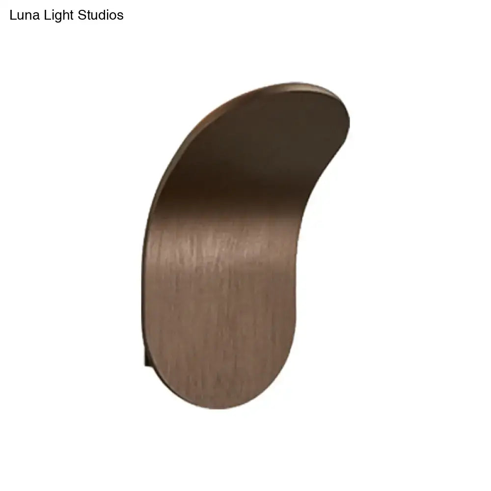 Modern metal bracket wall light – bedroom black gold coffee finish