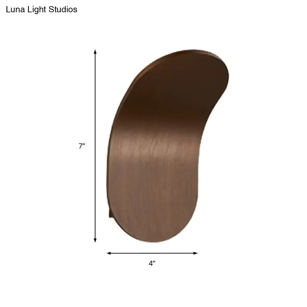 Modern metal bracket wall light – bedroom black gold coffee finish