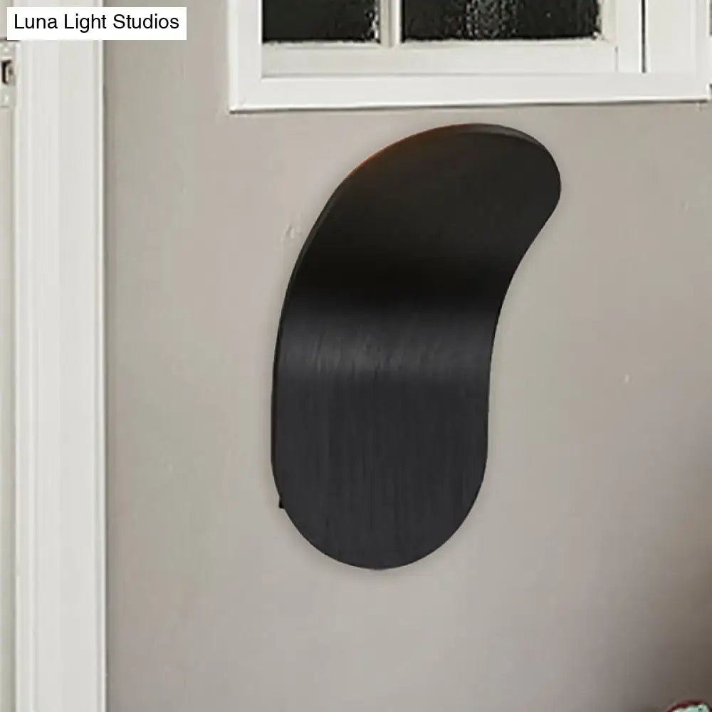 Modern metal bracket wall light – bedroom black gold coffee finish