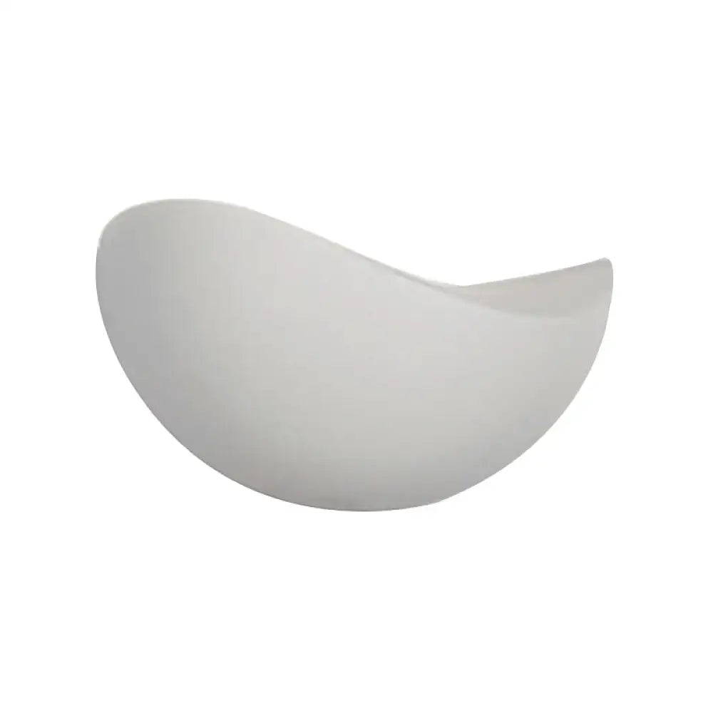 Modern metallic wall washer light bedroom ceramic sconce black & white