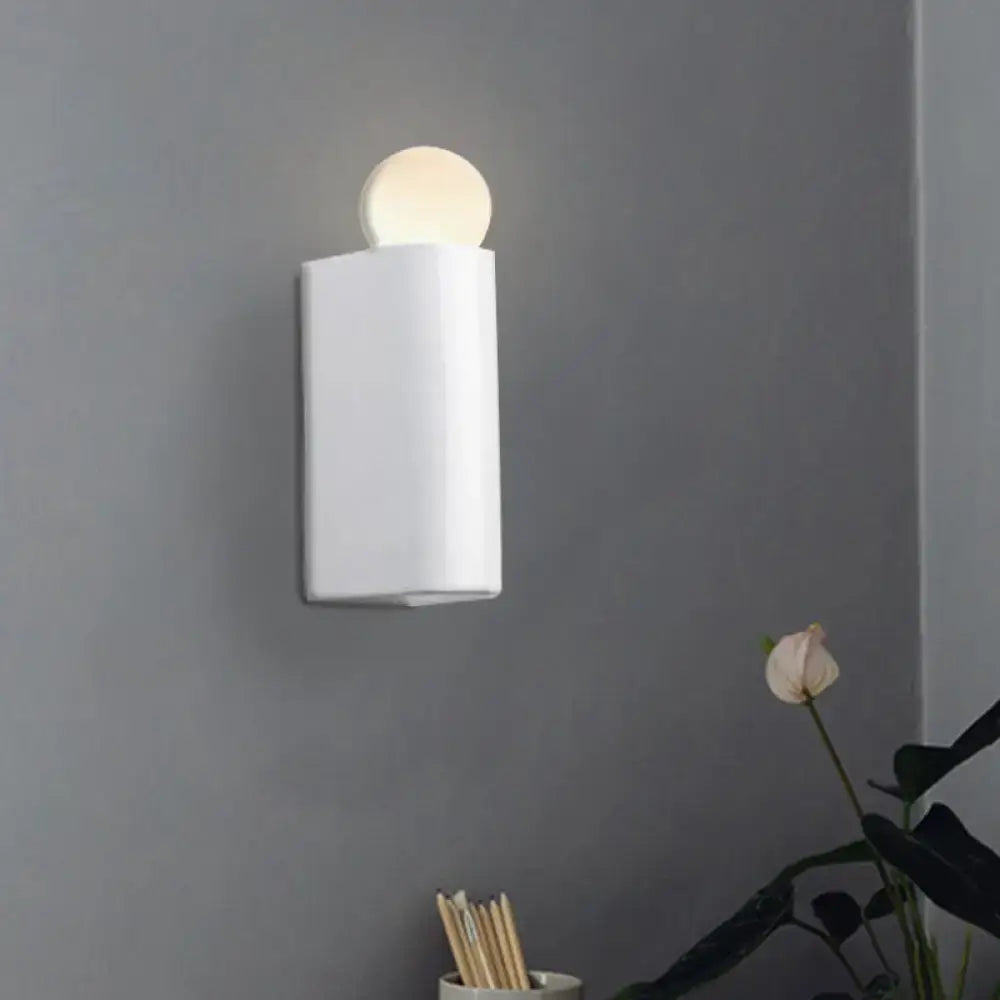 DecorBites™ Modern LED Milk Glass Wall Lamp with White Ball Design, Available in Small, Medium, and Large Sizes, White or Warm Light