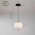 DecorBites™ Glass Ball Pendant Light: Modern Milky White LED Hanging Lamp for Dining Table
