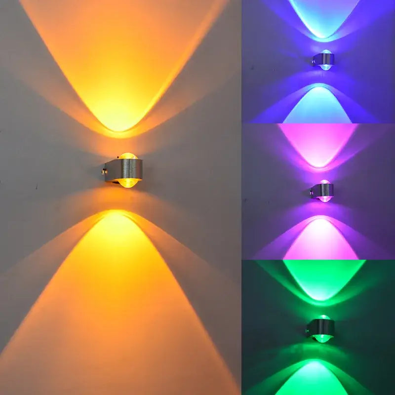 Modern minimalist aluminum led wall lamp for bedroom decor