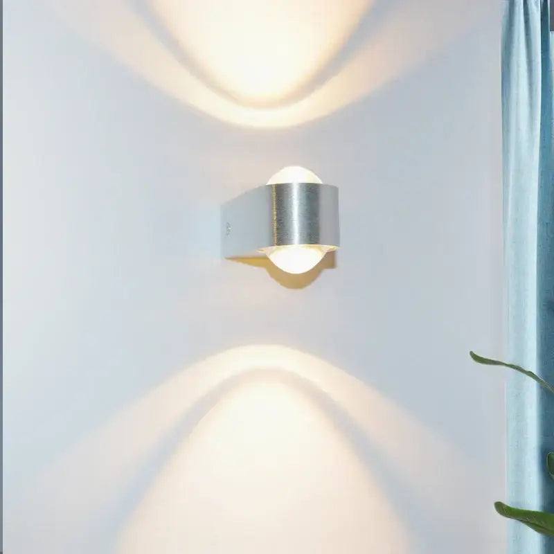 Modern minimalist aluminum led wall lamp for bedroom decor