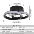 Modern minimalist black acrylic led ceiling lamp bedroom light
