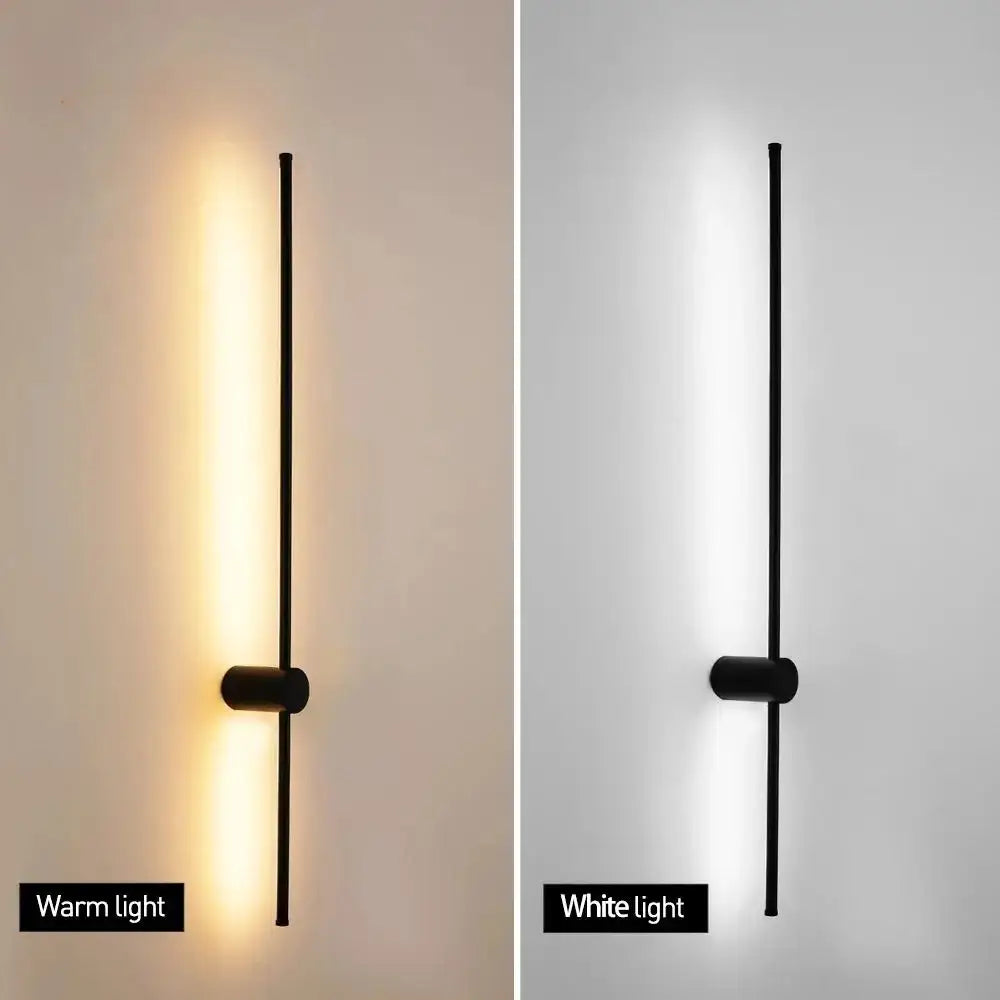 Modern minimalist black creative staircase wall lights living room
