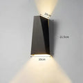 Modern minimalist black led wall lamp bedroom reading light