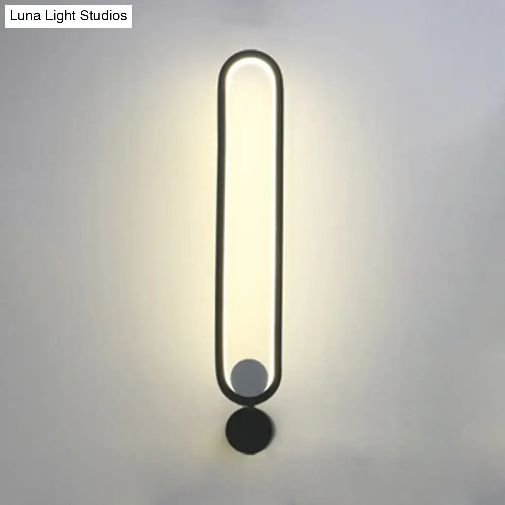 DecorBites™ Sleek Rotatable Black LED Wall Mounted Sconce Light with Simplicity Design