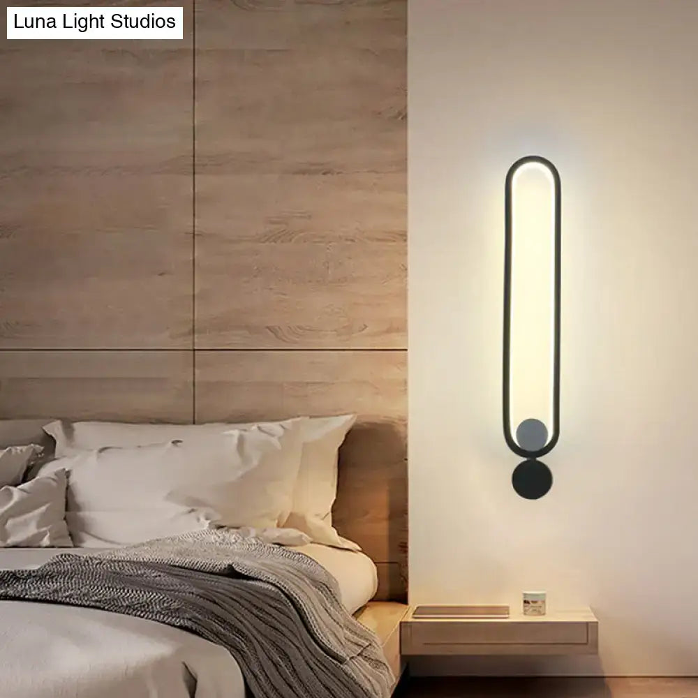 DecorBites™ Sleek Rotatable Black LED Wall Mounted Sconce Light with Simplicity Design