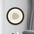 DecorBites™ Modern Minimalist LED Corner Sconce in Black with Acrylic Shade