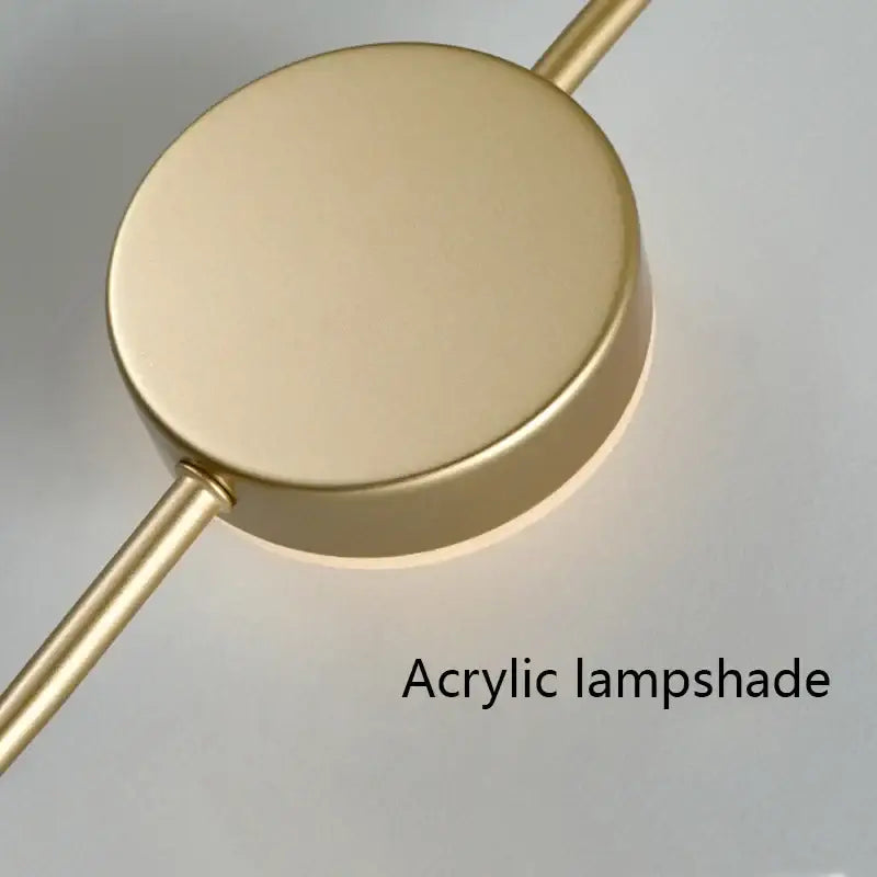 Modern minimalist black triple circle led wall light bedroom sconce