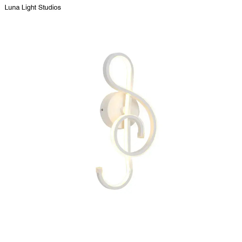 Modern minimalist black & white led ring sconce – bedroom wall light