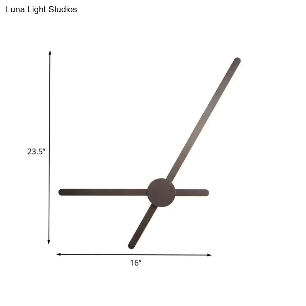 Modern minimalist coffee finish wall lamp bedroom sconce