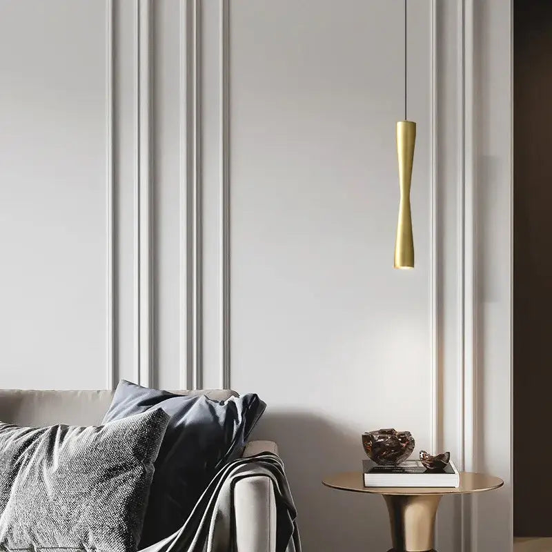 DecorBites™ Copper Black Gold LED Pendant Light with Adjustable Cord - 3 Changeable Options