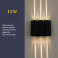 Modern minimalist decorbites 12w black outdoor sconce light garden lamp