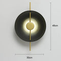 Modern minimalist gold & black led wall lamps for living room