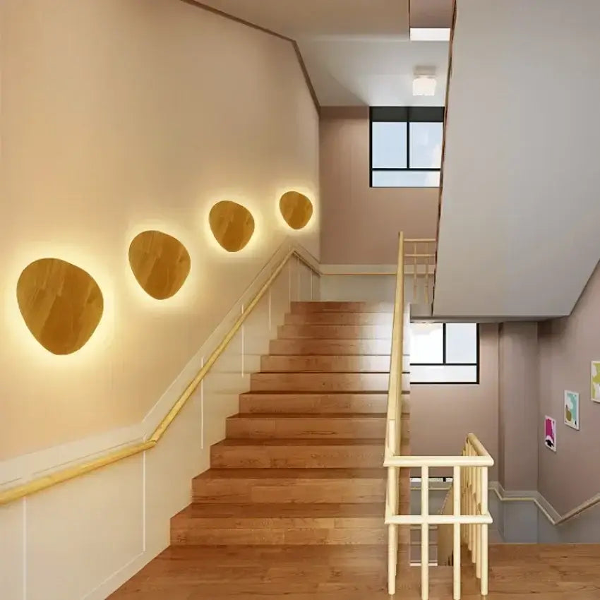 DecorBites™ LED Wooden Wall Lights Modern Minimalist Living Room Bedroom Decor