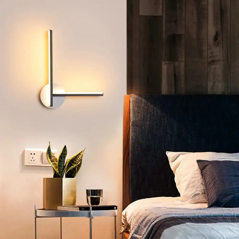 DecorBites™ Minimalist Acrylic LED Wall Sconce in Warm/White Light for Bedroom