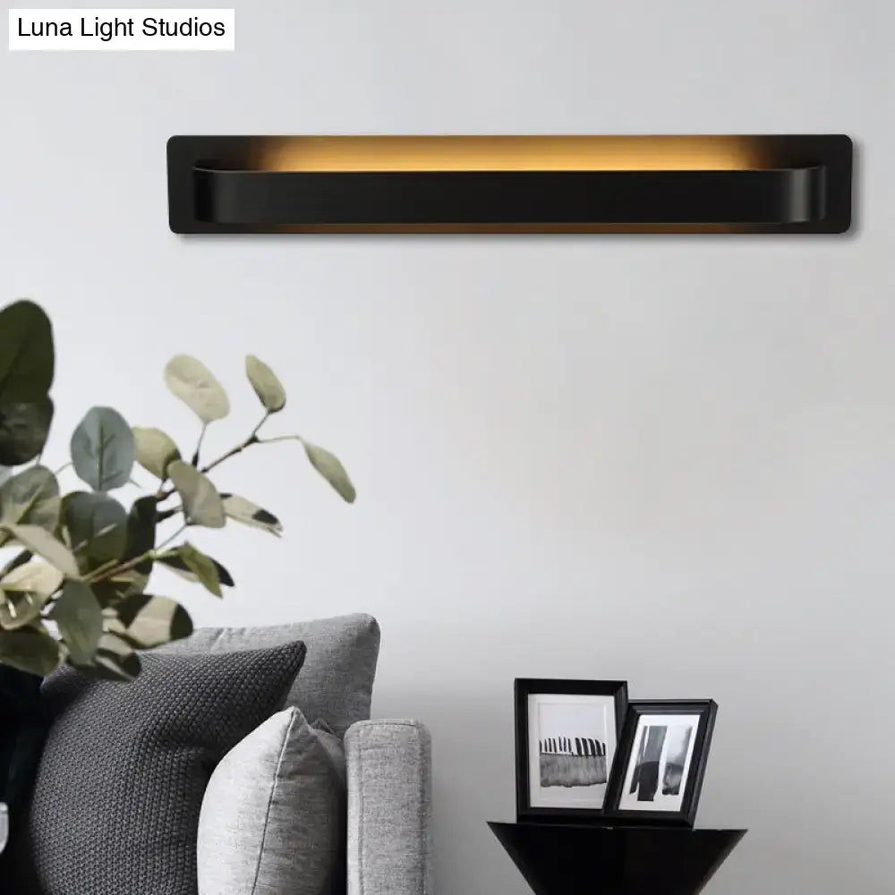 DecorBites™ Modern Black/Gray/White LED Linear Wall Sconce for Living Room Décor