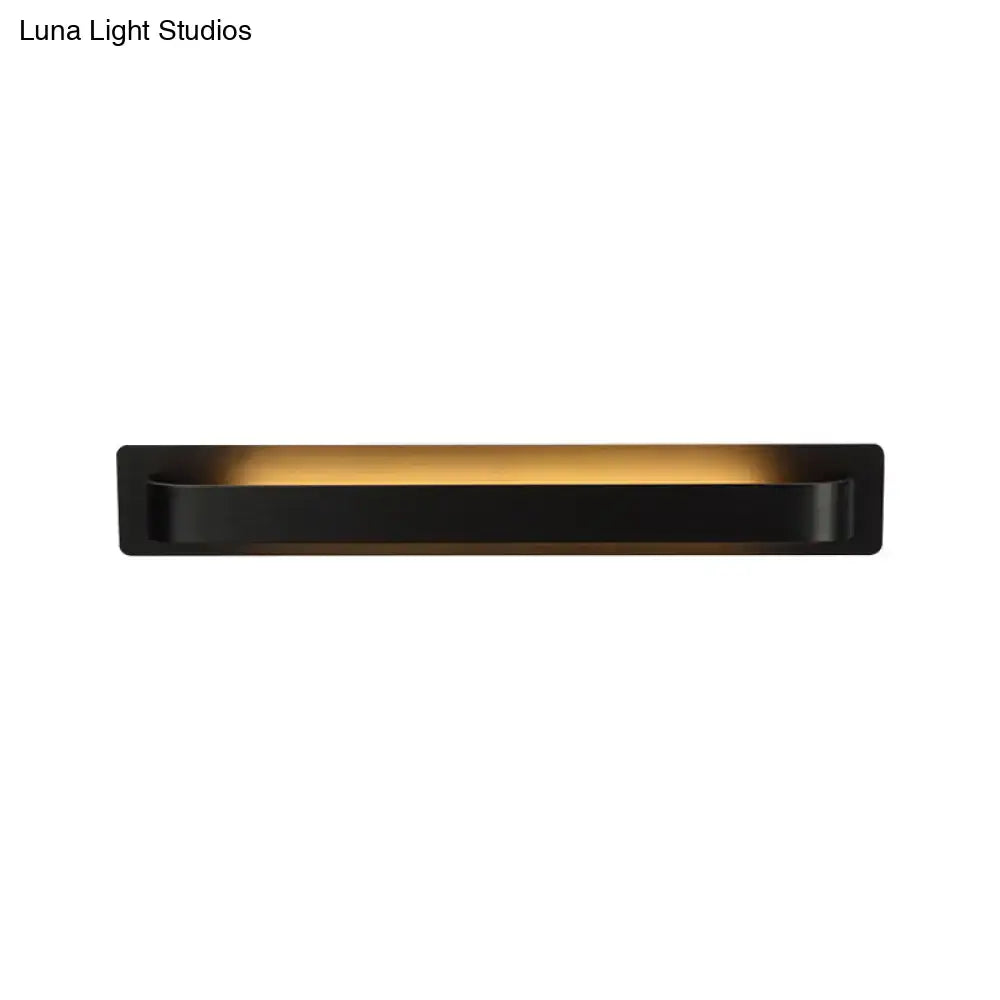 DecorBites™ Modern Black/Gray/White LED Linear Wall Sconce for Living Room Décor