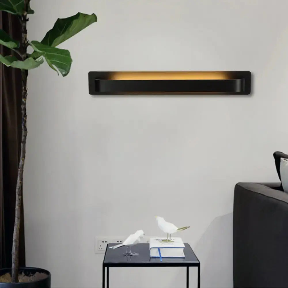 DecorBites™ Modern Black/Gray/White LED Linear Wall Sconce for Living Room Décor