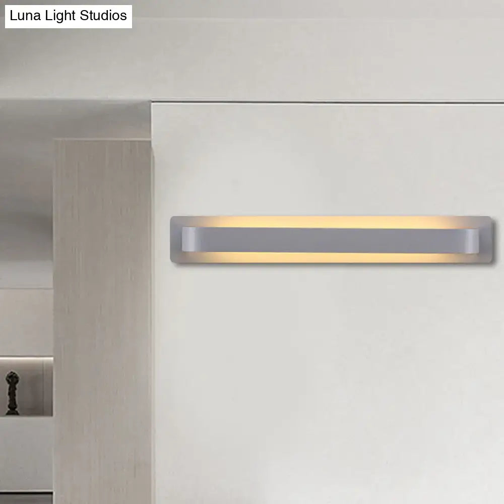 DecorBites™ Modern Black/Gray/White LED Linear Wall Sconce for Living Room Décor