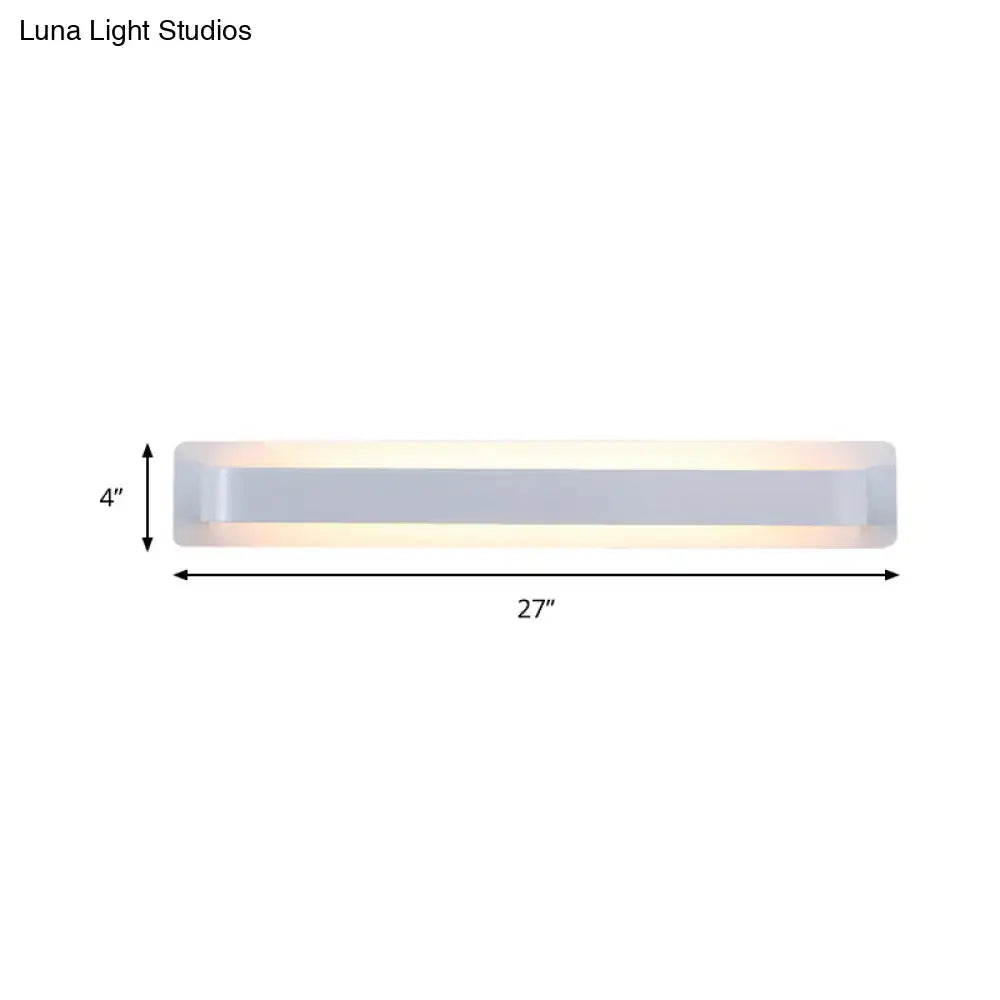 DecorBites™ Modern Black/Gray/White LED Linear Wall Sconce for Living Room Décor