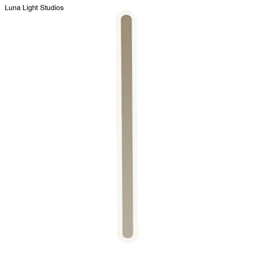 Modern minimalist white & beige wall light bedroom light fixture