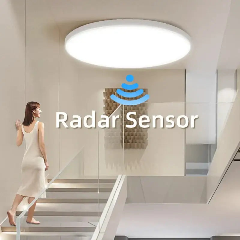 Modern minimalist white ceiling light bedroom induction led ceiling