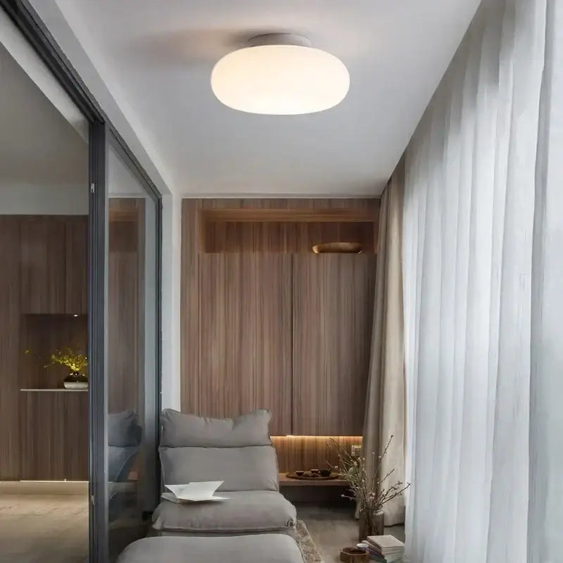 Modern minimalist white ceiling pendant lamp for kitchen bedroom
