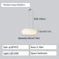 Modern minimalist white ceiling pendant lamp for kitchen bedroom