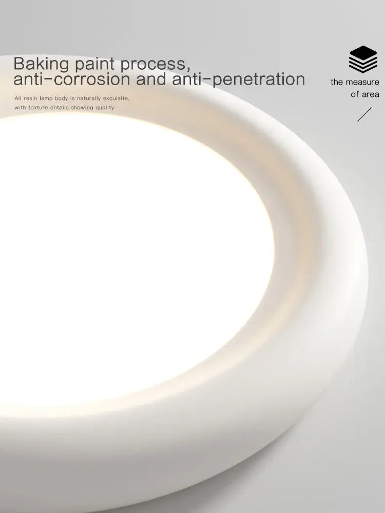 DecorBites™ Cream LED Ceiling Lamp for Girl's Room - Modern Minimalist Master Bedroom Lighting
