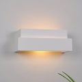 DecorBites™ Simple Style White Rectangular Wall Washer Light for Bedroom - Plaster Wall Mounted Lamp