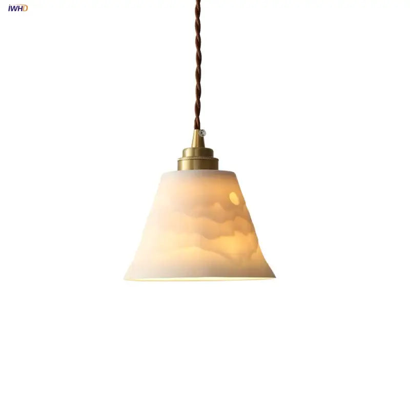 Modern moon ceramic led pendant lamp for dining room
