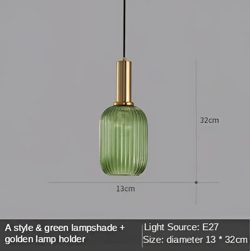 DecorBites™ Gray Glass LED Pendant Lights for Modern Nordic Home Decor