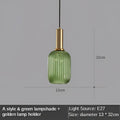 DecorBites™ Gray Glass LED Pendant Lights for Modern Nordic Home Decor