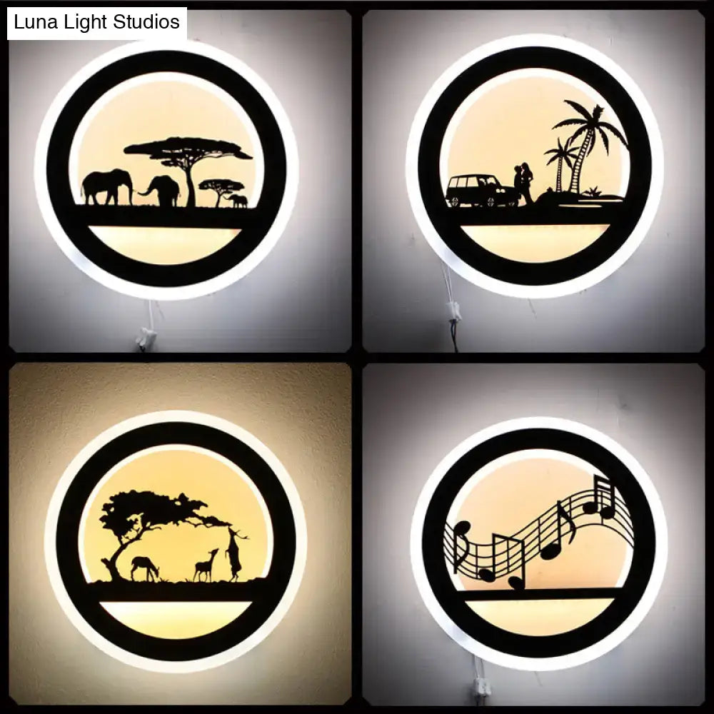 Modern nordic wall light with shelf – bedroom led bulb included